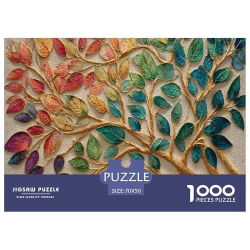 Blatt Puzzle 1000 Teiliges Herausforderungsspielzeug Für Erwachsene Bunt Puzzlespiel Familienbildungsspiel Geschenk Für Home Dekoration 70x50cm 1000pcs Blatt Puzzle 1000 Teiliges Herausforderungsspielzeug Für Erwachsene Bunt Puzzlespiel Familienbildungsspiel Geschenk Für Home Dekoration 70x50cm 1000pcs von NQLIQOZKD