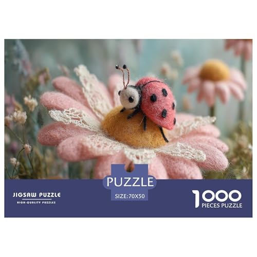 Blume Puzzle 1000 Teile Herausforderungsspielzeug Für Erwachsene Marienkäfer Familienfreizeit Puzzle Familienbildungsspiel Kreativ Geschenk Für Home Dekoration 70x50cm 1000pcs Blume Puzzle 1000 Teile Herausforderungsspielzeug Für Erwachsene Marienkäfer Familienfreizeit Puzzle Familienbildungsspiel Kreativ Geschenk Für Home Dekoration 70x50cm 1000pcs von NQLIQOZKD