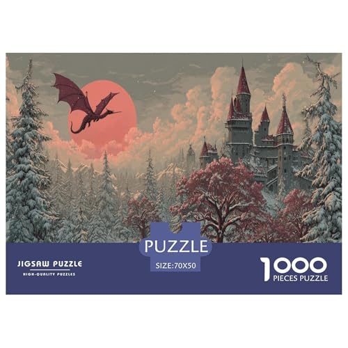 Burg Puzzle 1000 Teile Herausforderungsspielzeug Erwachsene Und Kinder Flugdrache Kreatives Puzzle Bildungsherausforderung Entspannung Geschenk Für Home Dekoration 70x50cm 1000pcs Burg Puzzle 1000 Teile Herausforderungsspielzeug Erwachsene Und Kinder Flugdrache Kreatives Puzzle Bildungsherausforderung Entspannung Geschenk Für Home Dekoration 70x50cm 1000pcs von NQLIQOZKD