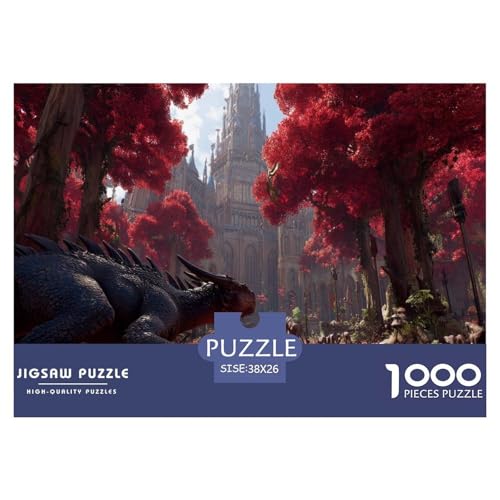 Drache Puzzle 1000 Teiliges Herausforderungsspielzeug Erwachsene Und Ab 12 Jahren Burg Unmögliches Puzzle Bildungsherausforderung Entspannung Geschenk Für Home Dekoration 38x26cm 1000pcs Drache Puzzle 1000 Teiliges Herausforderungsspielzeug Erwachsene Und Ab 12 Jahren Burg Unmögliches Puzzle Bildungsherausforderung Entspannung Geschenk Für Home Dekoration 38x26cm 1000pcs von NQLIQOZKD