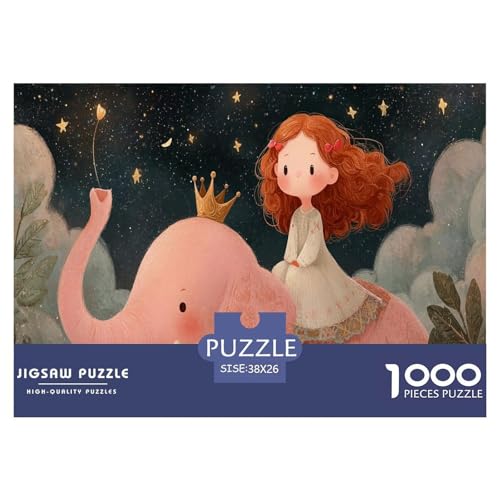 Elefant Puzzle 1000 Teiliges Herausforderungsspielzeug Erwachsene Und Ab 12 Jahren Mädchen Unmögliches Familienbildungsspiel Geschenk Für Home Dekoration 38x26cm 1000pcs von NQLIQOZKD