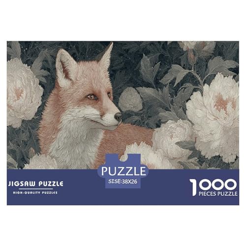 Fuchs Puzzle 1000 Teile Herausforderungsspielzeug Erwachsene Und Ab 12 Jahren Blumenbusch Puzzlespiel Bildungsherausforderung Entspannung Geschenk Für Home Dekoration 38x26cm 1000pcs Fuchs Puzzle 1000 Teile Herausforderungsspielzeug Erwachsene Und Ab 12 Jahren Blumenbusch Puzzlespiel Bildungsherausforderung Entspannung Geschenk Für Home Dekoration 38x26cm 1000pcs von NQLIQOZKD