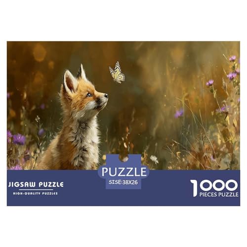 Fuchs Puzzle 1000 Teile Herausforderungsspielzeug Erwachsene Und Kinder Schmetterling Kreatives Puzzle Familienbildungsspiel Entspannung Geschenk Für Home Dekoration 38x26cm 1000pcs Fuchs Puzzle 1000 Teile Herausforderungsspielzeug Erwachsene Und Kinder Schmetterling Kreatives Puzzle Familienbildungsspiel Entspannung Geschenk Für Home Dekoration 38x26cm 1000pcs von NQLIQOZKD