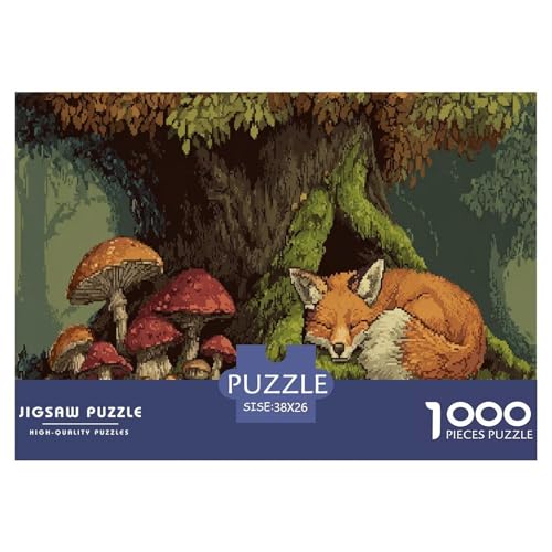 Fuchs Puzzle 1000 Teiliges Herausforderungsspielzeug Für Erwachsene Pilz Kreatives Puzzle Bildungsherausforderung Entspannung Geschenk Für Home Dekoration 38x26cm 1000pcs Fuchs Puzzle 1000 Teiliges Herausforderungsspielzeug Für Erwachsene Pilz Kreatives Puzzle Bildungsherausforderung Entspannung Geschenk Für Home Dekoration 38x26cm 1000pcs von NQLIQOZKD
