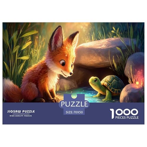Fuchs Turtle Puzzle 1000 Teile Herausforderungsspielzeug Für Erwachsene Teich Puzzlespiel Familienbildungsspiel Geschenk Für Home Dekoration 70x50cm 1000pcs Fuchs Turtle Puzzle 1000 Teile Herausforderungsspielzeug Für Erwachsene Teich Puzzlespiel Familienbildungsspiel Geschenk Für Home Dekoration 70x50cm 1000pcs von NQLIQOZKD