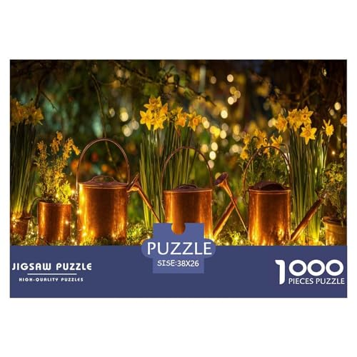 Garten Puzzle 1000 Teiliges Herausforderungsspielzeug Erwachsene Und Kinder Leuchtkäfer Unmögliches Puzzle Familienbildungsspiel Entspannung Geschenk Für Home Dekoration 38x26cm 1000pcs von NQLIQOZKD