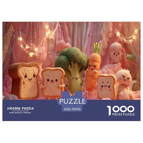 Gemüse Puzzle 1000 Teiliges Herausforderungsspielzeug Erwachsene Und Ab 12 Jahren Brot Puzzlespiel Bildungsherausforderung Geschenk Für Home Dekoration 70x50cm/1000pcs von NQLIQOZKD