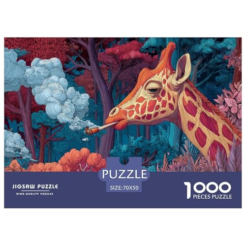 Giraffe Puzzle 1000 Teiliges Herausforderungsspielzeug Für Erwachsene Wald Familienfreizeit Puzzle Familienbildungsspiel Geschenk Für Home Dekoration 70x50cm 1000pcs Giraffe Puzzle 1000 Teiliges Herausforderungsspielzeug Für Erwachsene Wald Familienfreizeit Puzzle Familienbildungsspiel Geschenk Für Home Dekoration 70x50cm 1000pcs von NQLIQOZKD