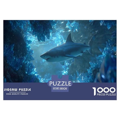 Hai Puzzle 1000 Teile Herausforderungsspielzeug Für Erwachsene Kristall Unmögliches Puzzle Familienbildungsspiel Geschenk Für Home Dekoration 38x26cm 1000pcs Hai Puzzle 1000 Teile Herausforderungsspielzeug Für Erwachsene Kristall Unmögliches Puzzle Familienbildungsspiel Geschenk Für Home Dekoration 38x26cm 1000pcs von NQLIQOZKD