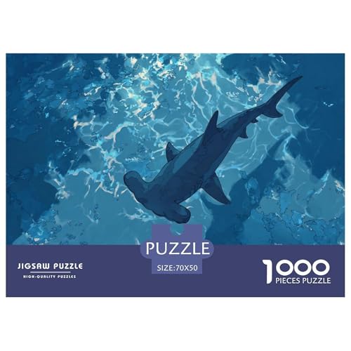 Hai Puzzle 1000 Teile Herausforderungsspielzeug Für Erwachsene Ozean Familienfreizeit Puzzle Familienbildungsspiel Kreativ Geschenk Für Home Dekoration 70x50cm 1000pcs Hai Puzzle 1000 Teile Herausforderungsspielzeug Für Erwachsene Ozean Familienfreizeit Puzzle Familienbildungsspiel Kreativ Geschenk Für Home Dekoration 70x50cm 1000pcs von NQLIQOZKD