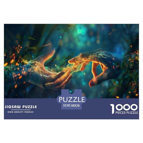 Hand Puzzle 1000 Teile für Erwachsene 12+ Lebhaft Design Familienspiel Entspannendes Puzzle Home Dekoration Geschenk 38x26cm 1000pcs Hand Puzzle 1000 Teile für Erwachsene 12+ Lebhaft Design Familienspiel Entspannendes Puzzle Home Dekoration Geschenk 38x26cm 1000pcs von NQLIQOZKD