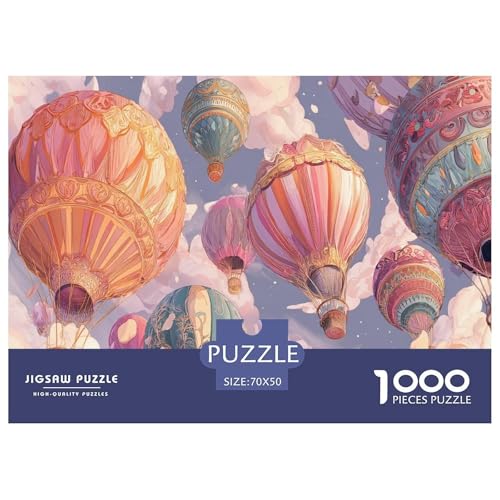 Heißluftballon Puzzle 1000 Teiliges Herausforderungsspielzeug Erwachsene Und Ab 12 Jahren Märchen Unmögliches Puzzle Familienbildungsspiel Geschenk Für Home Dekoration 70x50cm/1000pcs von NQLIQOZKD