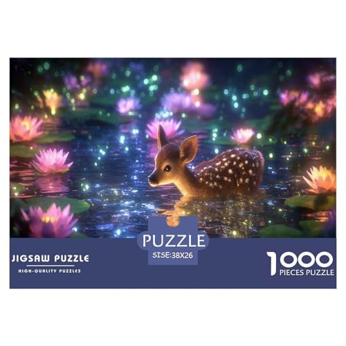 Hirsch Puzzle 1000 Teiliges Herausforderungsspielzeug Erwachsene Und Ab 12 Jahren Lotus Familienfreizeit Puzzle Bildungsherausforderung Geschenk Für Home Dekoration 38x26cm 1000pcs Hirsch Puzzle 1000 Teiliges Herausforderungsspielzeug Erwachsene Und Ab 12 Jahren Lotus Familienfreizeit Puzzle Bildungsherausforderung Geschenk Für Home Dekoration 38x26cm 1000pcs von NQLIQOZKD