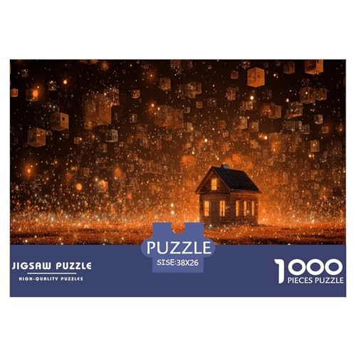 Hütte Puzzle 1000 Teile Herausforderungsspielzeug Erwachsene Und Kinder Leuchten Familienfreizeit Puzzle Bildungsherausforderung Geschenk Für Home Dekoration 38x26cm 1000pcs Hütte Puzzle 1000 Teile Herausforderungsspielzeug Erwachsene Und Kinder Leuchten Familienfreizeit Puzzle Bildungsherausforderung Geschenk Für Home Dekoration 38x26cm 1000pcs von NQLIQOZKD