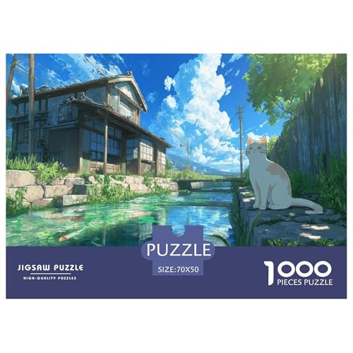 Katze Puzzle 1000 Teile Herausforderungsspielzeug Erwachsene Und Ab 12 Jahren Hütte Unmögliches Puzzle Familienbildungsspiel Geschenk Für Home Dekoration 70x50cm 1000pcs Katze Puzzle 1000 Teile Herausforderungsspielzeug Erwachsene Und Ab 12 Jahren Hütte Unmögliches Puzzle Familienbildungsspiel Geschenk Für Home Dekoration 70x50cm 1000pcs von NQLIQOZKD