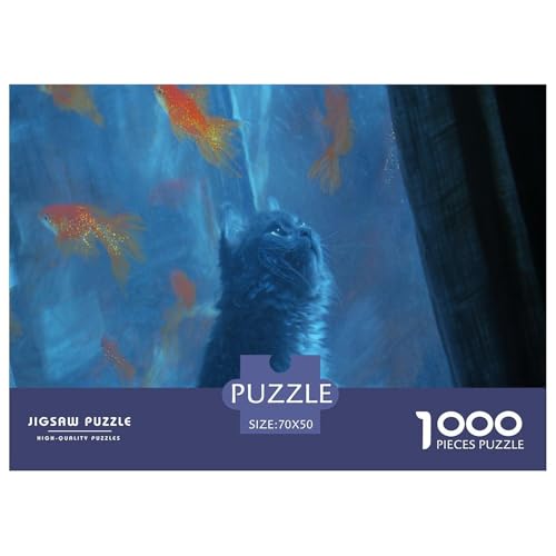 Katze Puzzle 1000 Teile Herausforderungsspielzeug Für Erwachsene Heilung Familienfreizeit Puzzle Bildungsspiel Geschenk Für Home Dekoration 70x50cm 1000pcs Katze Puzzle 1000 Teile Herausforderungsspielzeug Für Erwachsene Heilung Familienfreizeit Puzzle Bildungsspiel Geschenk Für Home Dekoration 70x50cm 1000pcs von NQLIQOZKD