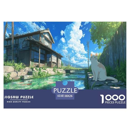Katze Puzzle 1000 Teiliges Herausforderungsspielzeug Erwachsene Und Kinder Hütte Familienfreizeit Puzzle Familienbildungsspiel Entspannung Geschenk Für Home Dekoration 38x26cm 1000pcs Katze Puzzle 1000 Teiliges Herausforderungsspielzeug Erwachsene Und Kinder Hütte Familienfreizeit Puzzle Familienbildungsspiel Entspannung Geschenk Für Home Dekoration 38x26cm 1000pcs von NQLIQOZKD