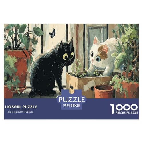 Katze Puzzle 1000 Teiliges Herausforderungsspielzeug Erwachsene Und Kinder Niedlich Kreatives Familienbildungsspiel Geschenk Für Home Dekoration 38x26cm 1000pcs Katze Puzzle 1000 Teiliges Herausforderungsspielzeug Erwachsene Und Kinder Niedlich Kreatives Familienbildungsspiel Geschenk Für Home Dekoration 38x26cm 1000pcs von NQLIQOZKD
