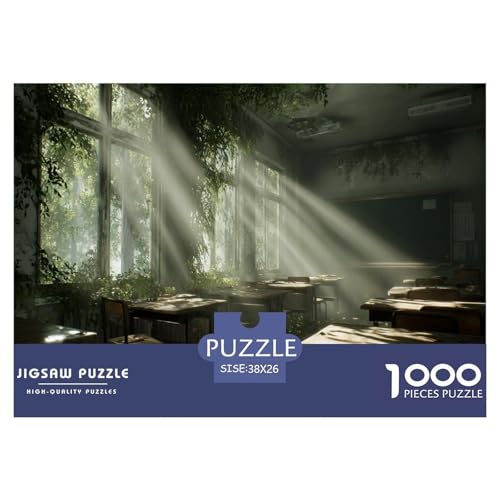 Klassenzimmer Puzzle 1000 Teile Herausforderungsspielzeug Für Erwachsene Geheimnis Kreatives Puzzle Bildungsherausforderung Geschenk Für Home Dekoration 38x26cm 1000pcs von NQLIQOZKD