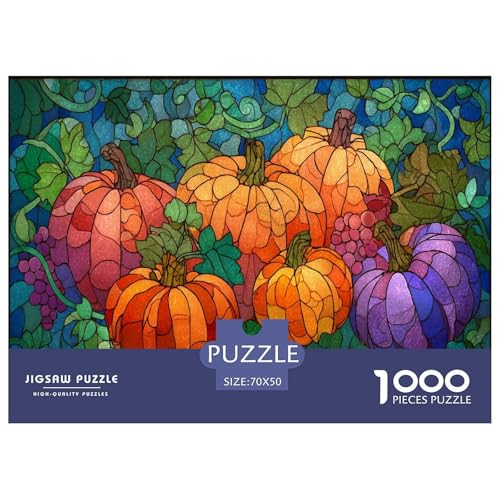 Kürbis Puzzle 1000 Teile Herausforderungsspielzeug Erwachsene Und Ab 12 Jahren Abstrakt Unmögliches Puzzle Bildungsherausforderung Geschenk Für Home Dekoration 70x50cm/1000pcs von NQLIQOZKD