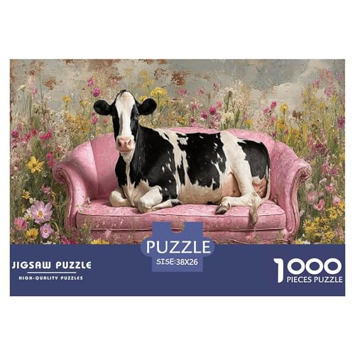 Kuh Puzzle 1000 Teile Herausforderungsspielzeug Erwachsene Und Ab 12 Jahren Sofa Familienfreizeit Puzzle Bildungsherausforderung Entspannung Geschenk Für Home Dekoration 38x26cm 1000pcs Kuh Puzzle 1000 Teile Herausforderungsspielzeug Erwachsene Und Ab 12 Jahren Sofa Familienfreizeit Puzzle Bildungsherausforderung Entspannung Geschenk Für Home Dekoration 38x26cm 1000pcs von NQLIQOZKD