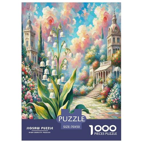 Lilie des Tals Puzzle 1000-teilige Schwer Puzzle Spielzeug Pädagogisches Spiel Impossible Herausforderungsspielzeug Für Erwachsene Kinder 70x50cm/1000pcs Lilie des Tals Puzzle 1000-teilige Schwer Puzzle Spielzeug Pädagogisches Spiel Impossible Herausforderungsspielzeug Für Erwachsene Kinder 70x50cm/1000pcs von NQLIQOZKD