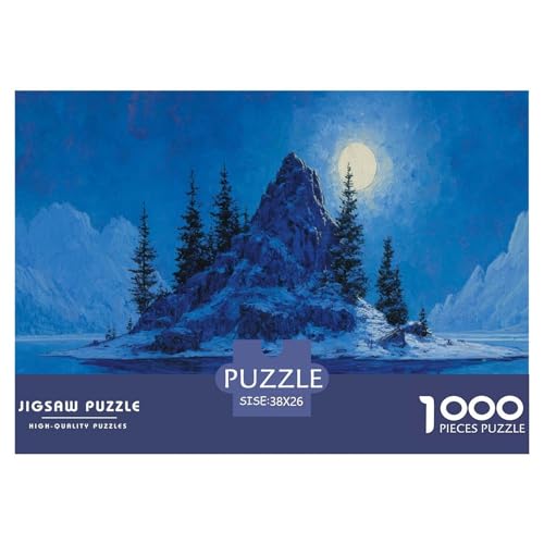 Mondnacht Puzzle 1000 Teile Herausforderungsspielzeug Für Erwachsene Schneeinsel Puzzlespiel Familienbildungsspiel Geschenk Für Home Dekoration 38x26cm 1000pcs Mondnacht Puzzle 1000 Teile Herausforderungsspielzeug Für Erwachsene Schneeinsel Puzzlespiel Familienbildungsspiel Geschenk Für Home Dekoration 38x26cm 1000pcs von NQLIQOZKD