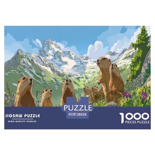 Murmeltier Puzzle 1000 Teile Herausforderungsspielzeug Für Erwachsene Schneeberg Unmögliches Puzzle Familienbildungsspiel Entspannung Geschenk Für Home Dekoration 38x26cm 1000pcs Murmeltier Puzzle 1000 Teile Herausforderungsspielzeug Für Erwachsene Schneeberg Unmögliches Puzzle Familienbildungsspiel Entspannung Geschenk Für Home Dekoration 38x26cm 1000pcs von NQLIQOZKD