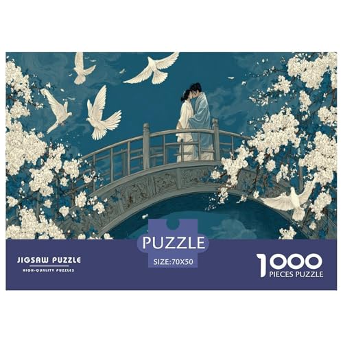 Paar Puzzle 1000 Teiliges Herausforderungsspielzeug Erwachsene Und Ab 12 Jahren Sammeln Puzzlespiel Familienbildungsspiel Geschenk Für Home Dekoration 70x50cm/1000pcs von NQLIQOZKD