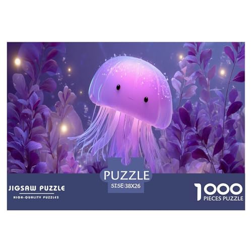 Qualle Puzzle 1000 Teile Herausforderungsspielzeug Für Erwachsene Lila Unmögliches Puzzle Bildungsherausforderung Geschenk Für Home Dekoration 38x26cm 1000pcs Qualle Puzzle 1000 Teile Herausforderungsspielzeug Für Erwachsene Lila Unmögliches Puzzle Bildungsherausforderung Geschenk Für Home Dekoration 38x26cm 1000pcs von NQLIQOZKD