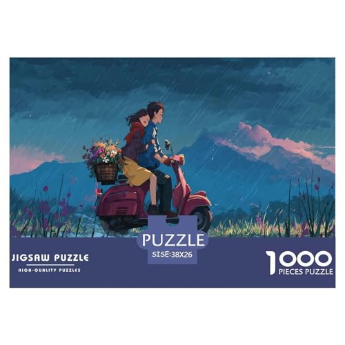 Radfahren im Regen Puzzle 1000 Teiliges Jouet Erwachsene Und Kinder Romantik Bildungsherausforderung Familienfreizeit Geschenk Für Home Dekoration 38x26cm 1000pcs Radfahren im Regen Puzzle 1000 Teiliges Jouet Erwachsene Und Kinder Romantik Bildungsherausforderung Familienfreizeit Geschenk Für Home Dekoration 38x26cm 1000pcs von NQLIQOZKD