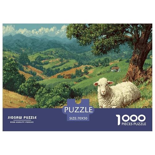 Schaf Puzzle 1000 Teile Herausforderungsspielzeug Für Erwachsene Steppe Unmögliches Puzzle Familienbildungsspiel Entspannung Geschenk Für Home Dekoration 70x50cm 1000pcs Schaf Puzzle 1000 Teile Herausforderungsspielzeug Für Erwachsene Steppe Unmögliches Puzzle Familienbildungsspiel Entspannung Geschenk Für Home Dekoration 70x50cm 1000pcs von NQLIQOZKD