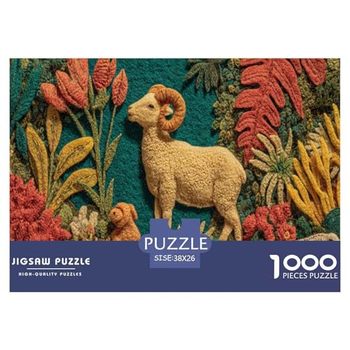 Schaf Puzzle 1000 Teile Herausforderungsspielzeug Für Erwachsene Wärme Unmögliches Puzzle Bildungsherausforderung Entspannung Geschenk Für Home Dekoration 38x26cm 1000pcs Schaf Puzzle 1000 Teile Herausforderungsspielzeug Für Erwachsene Wärme Unmögliches Puzzle Bildungsherausforderung Entspannung Geschenk Für Home Dekoration 38x26cm 1000pcs von NQLIQOZKD