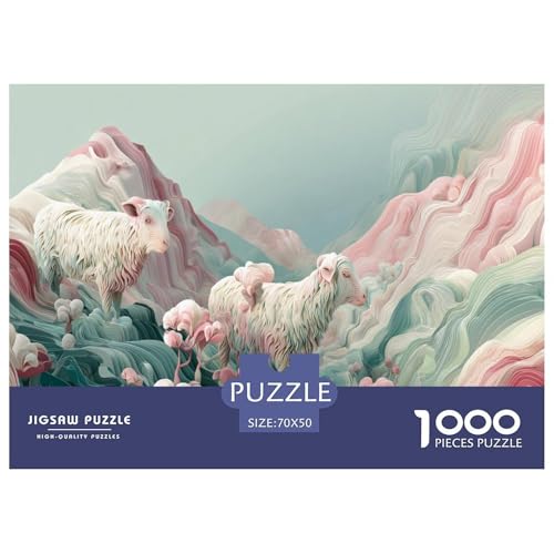Schaf Puzzle 1000 Teiliges Herausforderungsspielzeug Für Erwachsene Landschaft Kreatives Puzzle Bildungsherausforderung Geschenk Für Home Dekoration 70x50cm 1000pcs Schaf Puzzle 1000 Teiliges Herausforderungsspielzeug Für Erwachsene Landschaft Kreatives Puzzle Bildungsherausforderung Geschenk Für Home Dekoration 70x50cm 1000pcs von NQLIQOZKD