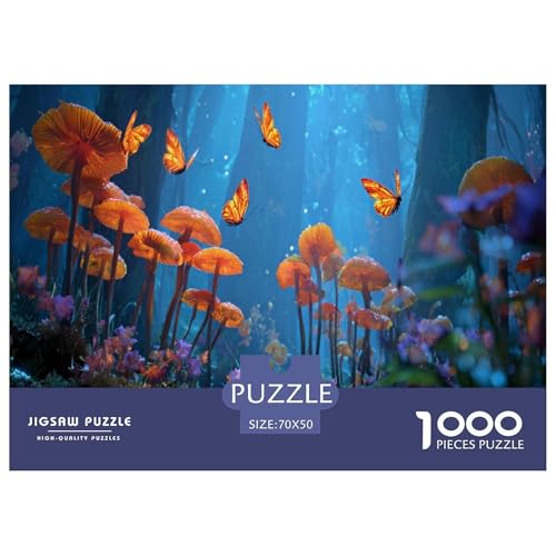 Schmetterling Pilz Puzzle Für Erwachsene Und Kinder 1000 Teile Herausforderungsspielzeug Garten Puzzlespiel Familienbildungsspiel Entspannung Geschenk Für Home Dekoration 70x50cm 1000pcs Schmetterling Pilz Puzzle Für Erwachsene Und Kinder 1000 Teile Herausforderungsspielzeug Garten Puzzlespiel Familienbildungsspiel Entspannung Geschenk Für Home Dekoration 70x50cm 1000pcs von NQLIQOZKD
