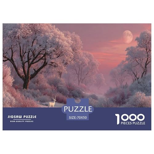 Schneelandschaft Puzzle 1000 Teile Herausforderungsspielzeug Erwachsene Und Kinder Hirsch Puzzlespiel Familienbildungsspiel Bildungsherausforderung Geschenk Für Home Dekoration 70x50cm 1000pcs Schneelandschaft Puzzle 1000 Teile Herausforderungsspielzeug Erwachsene Und Kinder Hirsch Puzzlespiel Familienbildungsspiel Bildungsherausforderung Geschenk Für Home Dekoration 70x50cm 1000pcs von NQLIQOZKD