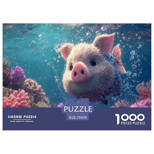 Schwein Puzzle 1000 Teile Herausforderungsspielzeug Erwachsene Und Ab 12 Jahren Ozean Kreatives Puzzle Bildungsherausforderung Familienbildungsspiel Geschenk Für Home Dekoration 70x50cm 1000pcs Schwein Puzzle 1000 Teile Herausforderungsspielzeug Erwachsene Und Ab 12 Jahren Ozean Kreatives Puzzle Bildungsherausforderung Familienbildungsspiel Geschenk Für Home Dekoration 70x50cm 1000pcs von NQLIQOZKD