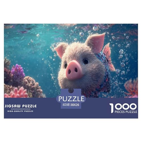 Schwein Puzzle 1000 Teile Herausforderungsspielzeug Erwachsene Und Kinder Ozean Puzzlespiel Bildungsherausforderung Entspannung Geschenk Für Home Dekoration 38x26cm 1000pcs Schwein Puzzle 1000 Teile Herausforderungsspielzeug Erwachsene Und Kinder Ozean Puzzlespiel Bildungsherausforderung Entspannung Geschenk Für Home Dekoration 38x26cm 1000pcs von NQLIQOZKD