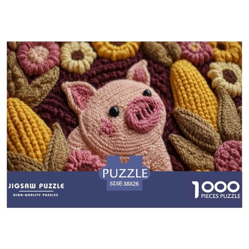 Schwein Puzzle 1000 Teile Herausforderungsspielzeug Erwachsene Und Kinder Stickerei Familienfreizeit Puzzle Bildungsherausforderung Kreativ Geschenk Für Home Dekoration 38x26cm 1000pcs Schwein Puzzle 1000 Teile Herausforderungsspielzeug Erwachsene Und Kinder Stickerei Familienfreizeit Puzzle Bildungsherausforderung Kreativ Geschenk Für Home Dekoration 38x26cm 1000pcs von NQLIQOZKD