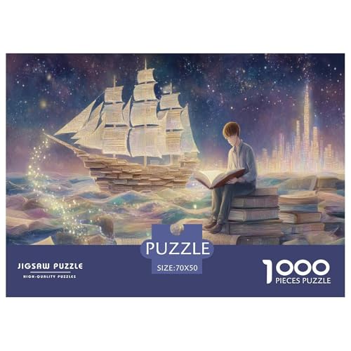 Segelboot Puzzle 1000 Teile Herausforderungsspielzeug Für Erwachsene Buch Puzzlespiel Bildungsherausforderung Entspannung Geschenk Für Home Dekoration 70x50cm 1000pcs Segelboot Puzzle 1000 Teile Herausforderungsspielzeug Für Erwachsene Buch Puzzlespiel Bildungsherausforderung Entspannung Geschenk Für Home Dekoration 70x50cm 1000pcs von NQLIQOZKD