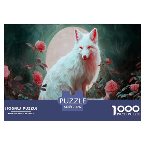 Silver Fuchs Puzzle 1000 Teile Herausforderungsspielzeug Erwachsene Und Ab 12 Jahren Vollmond Kreatives Puzzle Bildungsherausforderung Geschenk Für Home Dekoration 38x26cm 1000pcs Silver Fuchs Puzzle 1000 Teile Herausforderungsspielzeug Erwachsene Und Ab 12 Jahren Vollmond Kreatives Puzzle Bildungsherausforderung Geschenk Für Home Dekoration 38x26cm 1000pcs von NQLIQOZKD