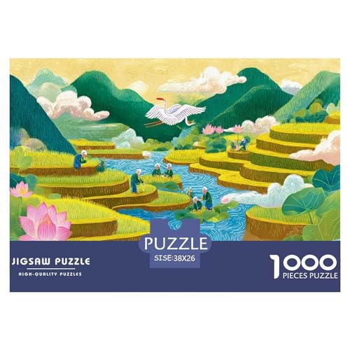 Terrassenfeld Puzzle 1000 Teile Herausforderungsspielzeug Erwachsene Und Kinder Ländliche Gegend Unmögliches Puzzle Bildungsherausforderung Geschenk Für Home Dekoration 38x26cm 1000pcs Terrassenfeld Puzzle 1000 Teile Herausforderungsspielzeug Erwachsene Und Kinder Ländliche Gegend Unmögliches Puzzle Bildungsherausforderung Geschenk Für Home Dekoration 38x26cm 1000pcs von NQLIQOZKD