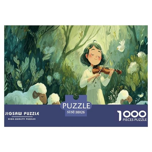 Violinspielende Mädchen Puzzle 1000 Teiliges Herausforderungsspielzeug Erwachsene Und Kinder Heilung Wald Kreatives Familienbildungsspiel Geschenk Für Home Dekoration 38x26cm 1000pcs Violinspielende Mädchen Puzzle 1000 Teiliges Herausforderungsspielzeug Erwachsene Und Kinder Heilung Wald Kreatives Familienbildungsspiel Geschenk Für Home Dekoration 38x26cm 1000pcs von NQLIQOZKD