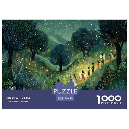 Wälder Puzzle 1000 Teiliges Herausforderungsspielzeug Erwachsene Und Kinder Kind Unmögliches Puzzle Familienbildungsspiel Geschenk Für Home Dekoration 70x50cm/1000pcs von NQLIQOZKD