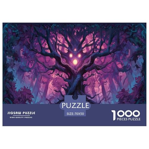 Wald Puzzle 1000 Teiliges Herausforderungsspielzeug Für Erwachsene Unheimlich Familienfreizeit Puzzle Bildungsherausforderung Geschenk Für Home Dekoration 70x50cm/1000pcs von NQLIQOZKD