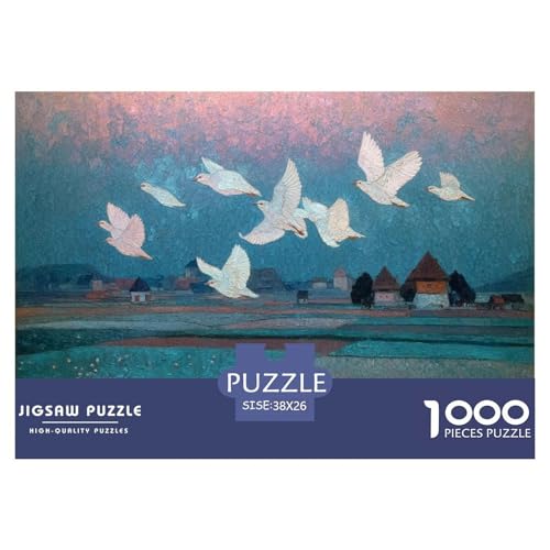Weiße Taube Puzzle 1000 Teiliges Herausforderungsspielzeug Erwachsene Und Kinder Ruhe Unmögliches Familienbildungsspiel Entspannung Geschenk Für Home Dekoration 38x26cm 1000pcs Weiße Taube Puzzle 1000 Teiliges Herausforderungsspielzeug Erwachsene Und Kinder Ruhe Unmögliches Familienbildungsspiel Entspannung Geschenk Für Home Dekoration 38x26cm 1000pcs von NQLIQOZKD
