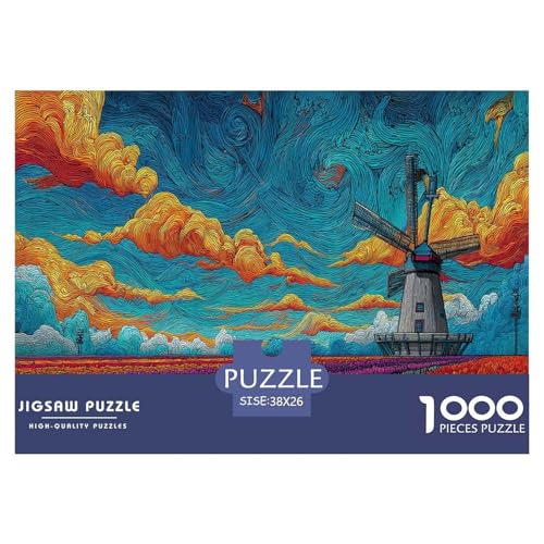 Windmühle Puzzle 1000 Teile Herausforderungsspielzeug Für Erwachsene Blumenfeld Unmögliches Puzzle Bildungsherausforderung Geschenk Für Home Dekoration 38x26cm 1000pcs Windmühle Puzzle 1000 Teile Herausforderungsspielzeug Für Erwachsene Blumenfeld Unmögliches Puzzle Bildungsherausforderung Geschenk Für Home Dekoration 38x26cm 1000pcs von NQLIQOZKD