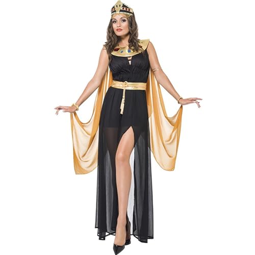 NQYZZFD Mittelalterliche Königin Kleopatra-Kostüme Für Erwachsene Frauen, Altägyptischer Pharao, Cosplay-Kleidung, Kleid Für Halloween, Karneval, Party, Maskerade, Party,L,B von NQYZZFD
