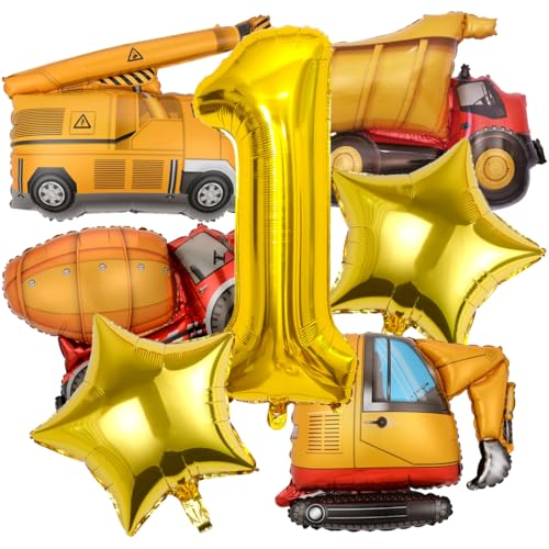 Baustellen Bagger Geburtstagdeko Luftballons 1 Geburtstag Junge Für Jungen Baustellen Bagger Thema Geburtstag Party Supplies Dekoration Baustellen Bagger Geburtstagdeko Luftballons 1 Geburtstag Junge Für Jungen Baustellen Bagger Thema Geburtstag Party Supplies Dekoration von NQZWZB