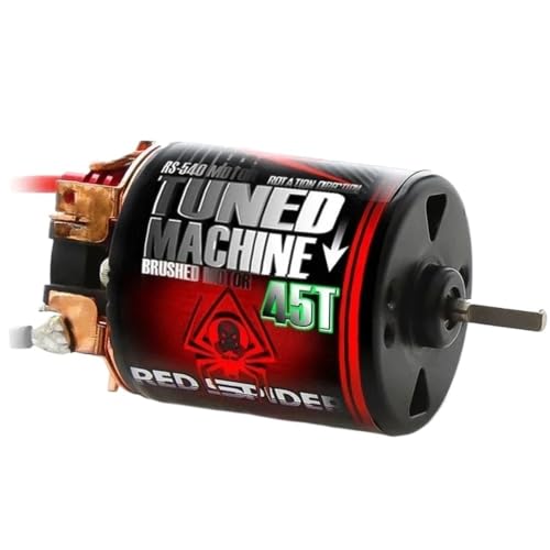 NRDHGS Wasserdichter 540-Bürstenmotor (15T/25T/35T/45T/55T/80T) Universal for 1/8 & 1/10 RC Rock Crawler Cars, Kompatibel mit TRX4, SCX10, CC01, D90, 90046 – Ersatzmotor mit hohem Drehmoment(45T) von NRDHGS